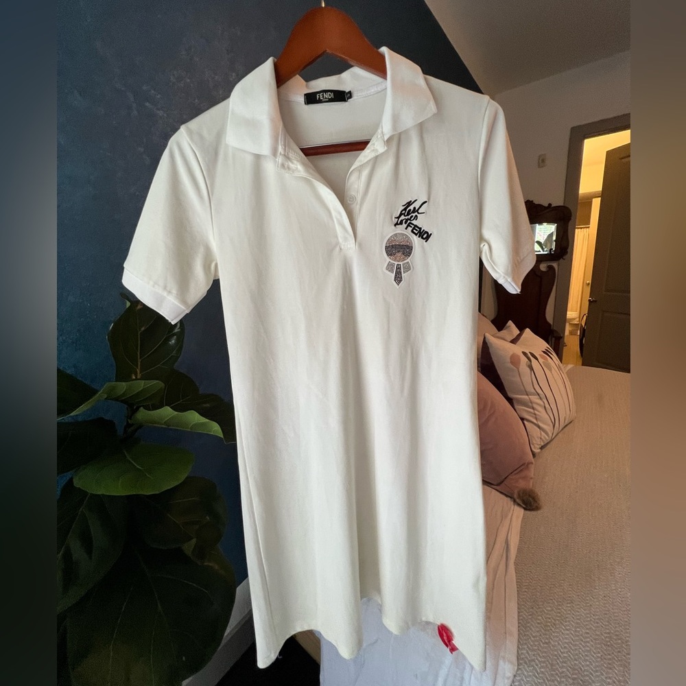 Fendi White Tennis Dress